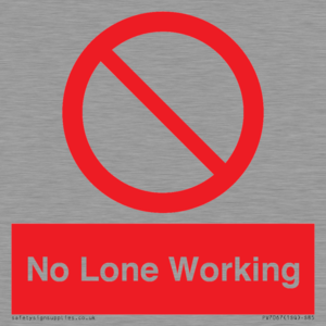 No Lone Working